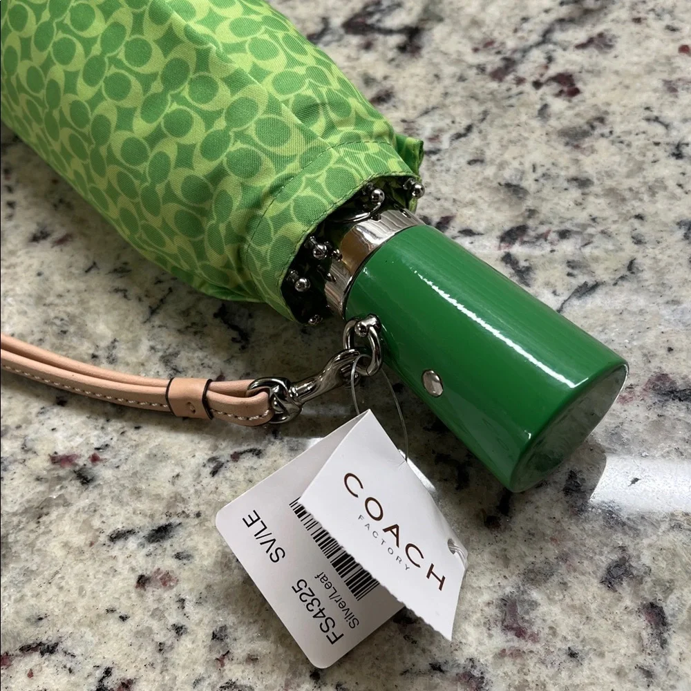 Coach Signature Umbrella NWT - Picture 3 of 7